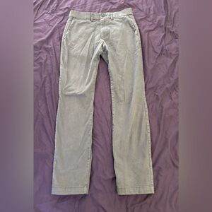 Gap Womens Grey Flat Front Cotton Blend Skinny Leg Pants Slacks 29/30